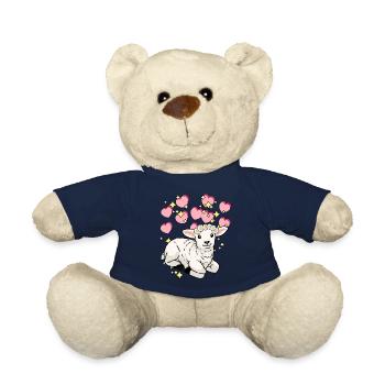 Dream Fantasy Starry Sky Sheep Children Dream - Teddy Bear - french navy - Front