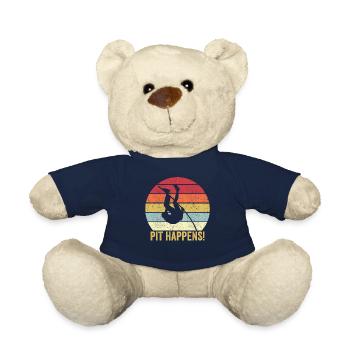 Drôle de saut à la perche Le saut à la perche se produit! Re - Nounours - bleu marine - Devant