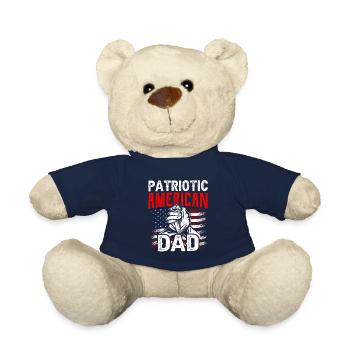Patriotic American Father USA US Patriot - Teddy Bear - french navy - Front