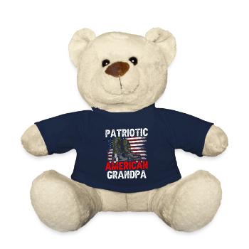 Patriotic American Grandfather US Patriot - Teddy Bear - french navy - Front
