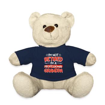 Professioneller Opa Renteneintritt Rentner - Teddy - French Navy - Vorne