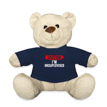 Achtung Ich Bin Unbeaufsichtigt Unsupervised Humor - Teddy - French Navy - Vorne