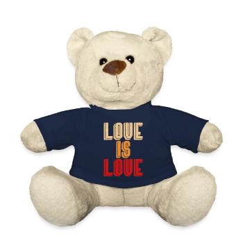 Love is love - Teddy Bear - french navy - Front