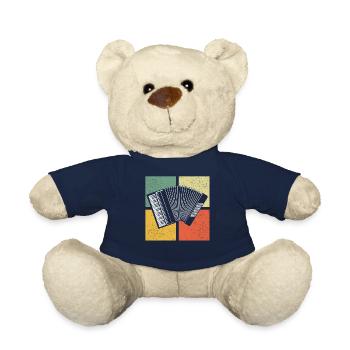 Accordion Styrian Harmonica Accordion - Teddy Bear - french navy - Front