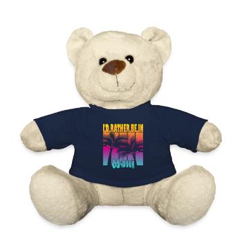 I'd rather be in Maui - Teddy Bear - french navy - Front