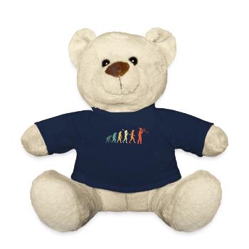 Trombone Joueur de trombone Tromboniste - Nounours - bleu marine - Devant