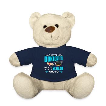Docteur, je suis intelligent maintenant Ph.D Titre de doctorat - Nounours - bleu marine - Devant