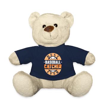 Best Baseball Catcher Ever Catcher Hobby - Teddy Bear - french navy - Front