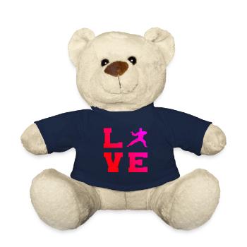 Martial Arts Kung Fu Kungfu Wushu Women Men - Teddy Bear - french navy - Front