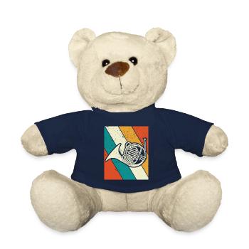 French horn French horn player French hornist - Teddy Bear - french navy - Front