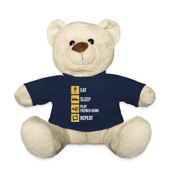 French horn French horn player French hornist - Teddy Bear - french navy - Front