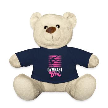Gymnast Gymnast Girls Gymnastics Gymnastics - Teddy Bear - french navy - Front
