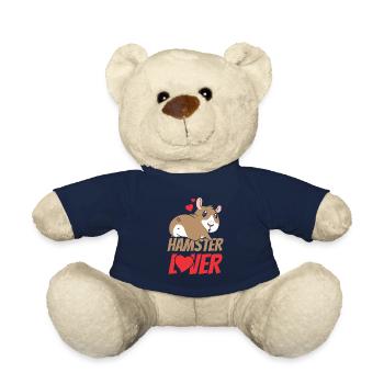 Hamsterliebhaber Süß Hamster Haustier Besitzer - Teddy - French Navy - Vorne