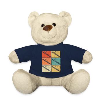Bassoon Bassoon Bassoon Player Bassoonist - Teddy Bear - french navy - Front