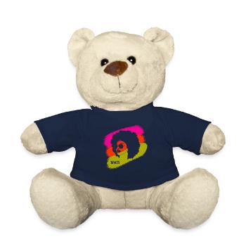Juneteenth 1865 African American African woman - Teddy Bear - french navy - Front