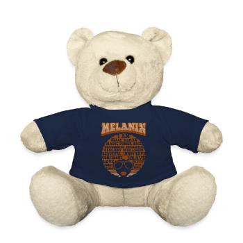 Mélanine Afro Cheveux Je suis une femme africaine - Nounours - bleu marine - Devant