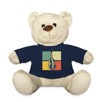 Double bass Double bass player Double bass player - Teddy Bear - french navy - Front