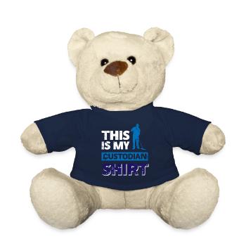 Ceci est ma chemise de gardien - Nounours - bleu marine - Devant