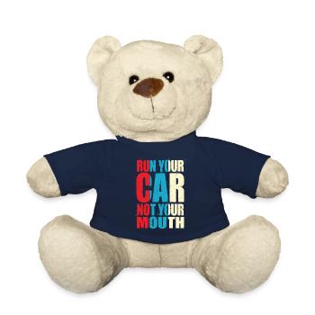 Tuning Spruch für Motorsport / Auto Fans - Teddy - French Navy - Vorne