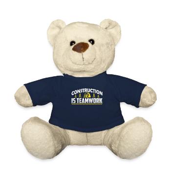 Le travail de construction est un travail d’équipe Travail d’équipe Construction de chantier - Nounours - bleu marine - Devant