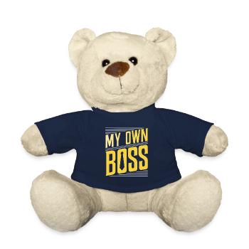 My own boss freelancer self-employed - Teddy Bear - french navy - Front