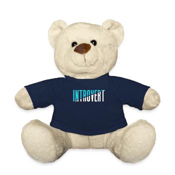 Introverted Sarcasm Introverted Shy - Teddy Bear - french navy - Front