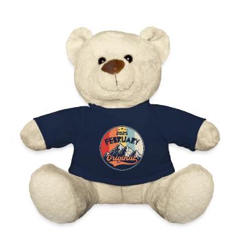 Jahrgang Februar 2025, Retro Geschenk - Teddy - French Navy - Vorne