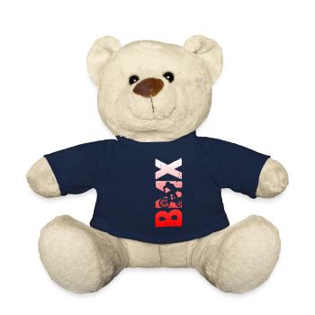BMX cooles Retro Fan Geschenk Motiv für Junge Mädc - Teddy - French Navy - Vorne