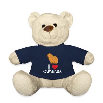 Capybara Animal Rodent Capibara - Teddy Bear - french navy - Front