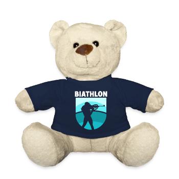 Biathlon Biathlons Biathletin Sport Biathlet - Teddy - French Navy - Vorne