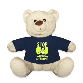 No more bodyshaming Annoying bodyshaming - Teddy Bear - french navy - Front