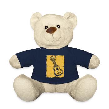 Ukulele Ukulele Player Ukulelist - Teddy Bear - french navy - Front