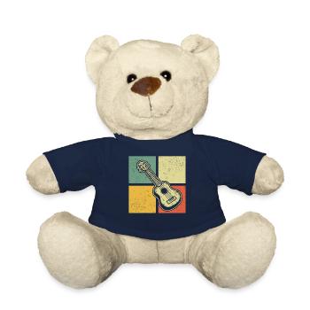 Ukulele Ukulele Player Ukulelist - Teddy Bear - french navy - Front