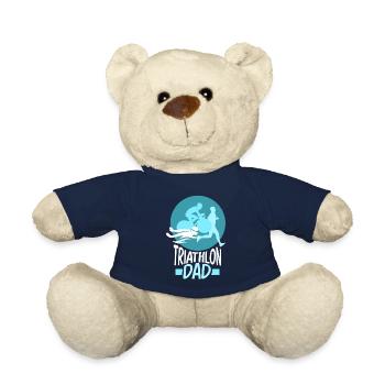 Triathlon Papa Triathlons Triathlete Triathlete - Teddy Bear - french navy - Front