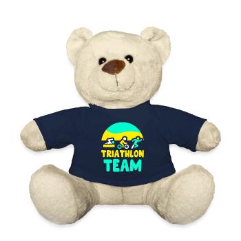 Triathlon Team Triathlete Triathlons Triathlete - Teddy Bear - french navy - Front