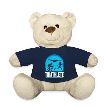 Triathlete Triathlons Triathlon Sport Triathlete - Teddy Bear - french navy - Front