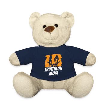 Triathlon Mama Triathlons Triathlete Triathlete - Teddy Bear - french navy - Front