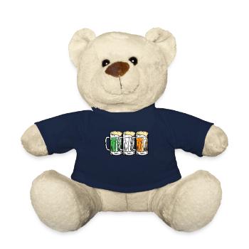 Irish Beer Ireland St. Patrick's Day - Teddy Bear - french navy - Front