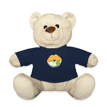 Irlandais Kissing Mouth Clover Saint-Patrick - Nounours - bleu marine - Devant