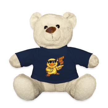 Chick This Out Chick With Sun Glasses On Easter - Teddy Bear - french navy - Front