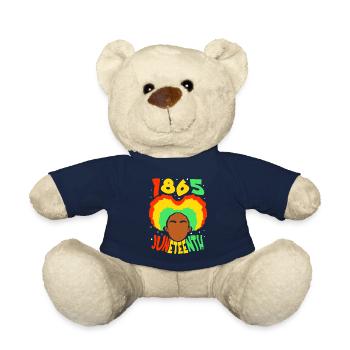 1865 Juneteenth African American Afrika Black - Teddy - French Navy - Vorne