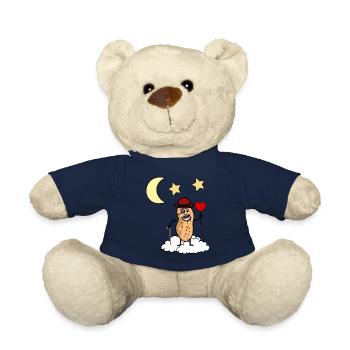 Peanut Grandpa Heaven Jensei's Death Cloud Reincarnation - Teddy Bear - french navy - Front