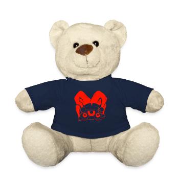 Clowncore Aesthetic Weirdcore Eyeballs - Teddy - French Navy - Vorne