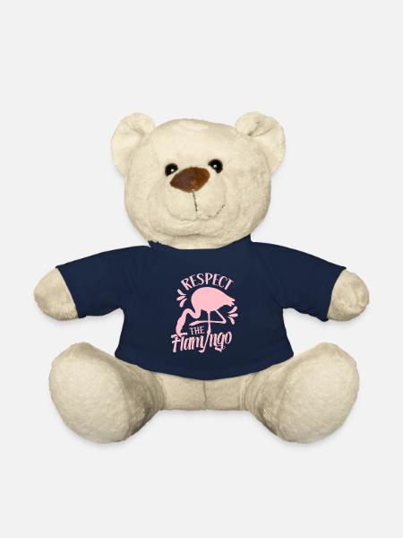 Respectez le flamant rose Flamant rose Flamants roses doux - Nounours - bleu marine