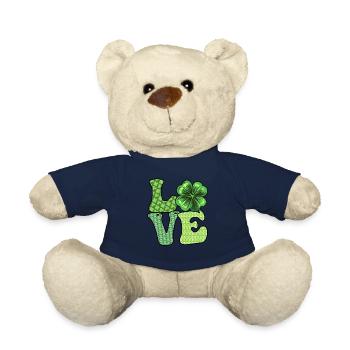 Les Irlandais adorent la Saint-Patrick - Nounours - bleu marine - Devant