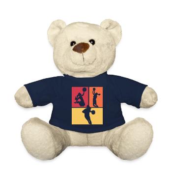 Women Basketball Girls Basketball Player - Teddy Bear - french navy - Front