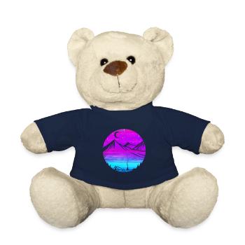 Mountain Silhouette In The Moonlight While Camping - Teddy - French Navy - Vorne