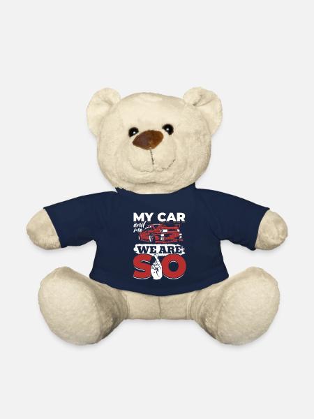 My car and I, we are SO - PS lovers - Teddy Bear - french navy