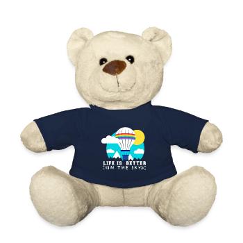 Heißluftballon & Ballon Fahrer Geschenk - Teddy - French Navy - Vorne