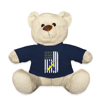 Down Syndrome Awareness Loop extra - Teddy Bear - french navy - Front